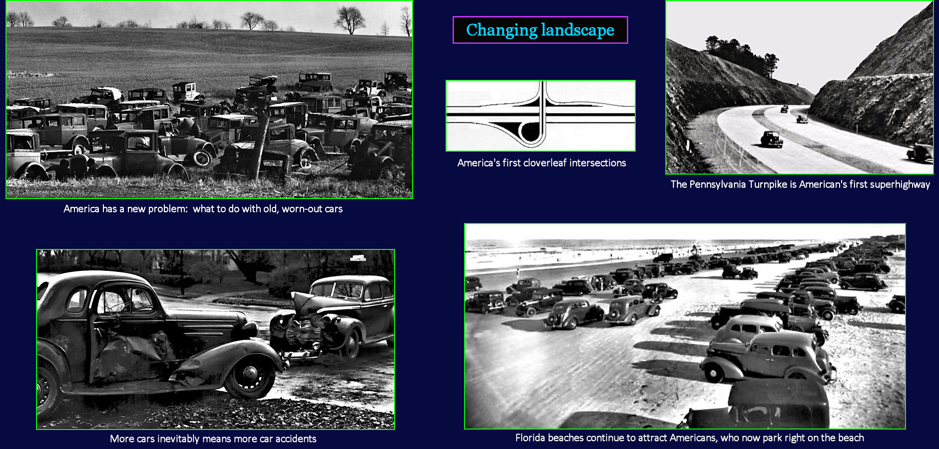Junkyards, Pennsylvania Turnpike, 1940s